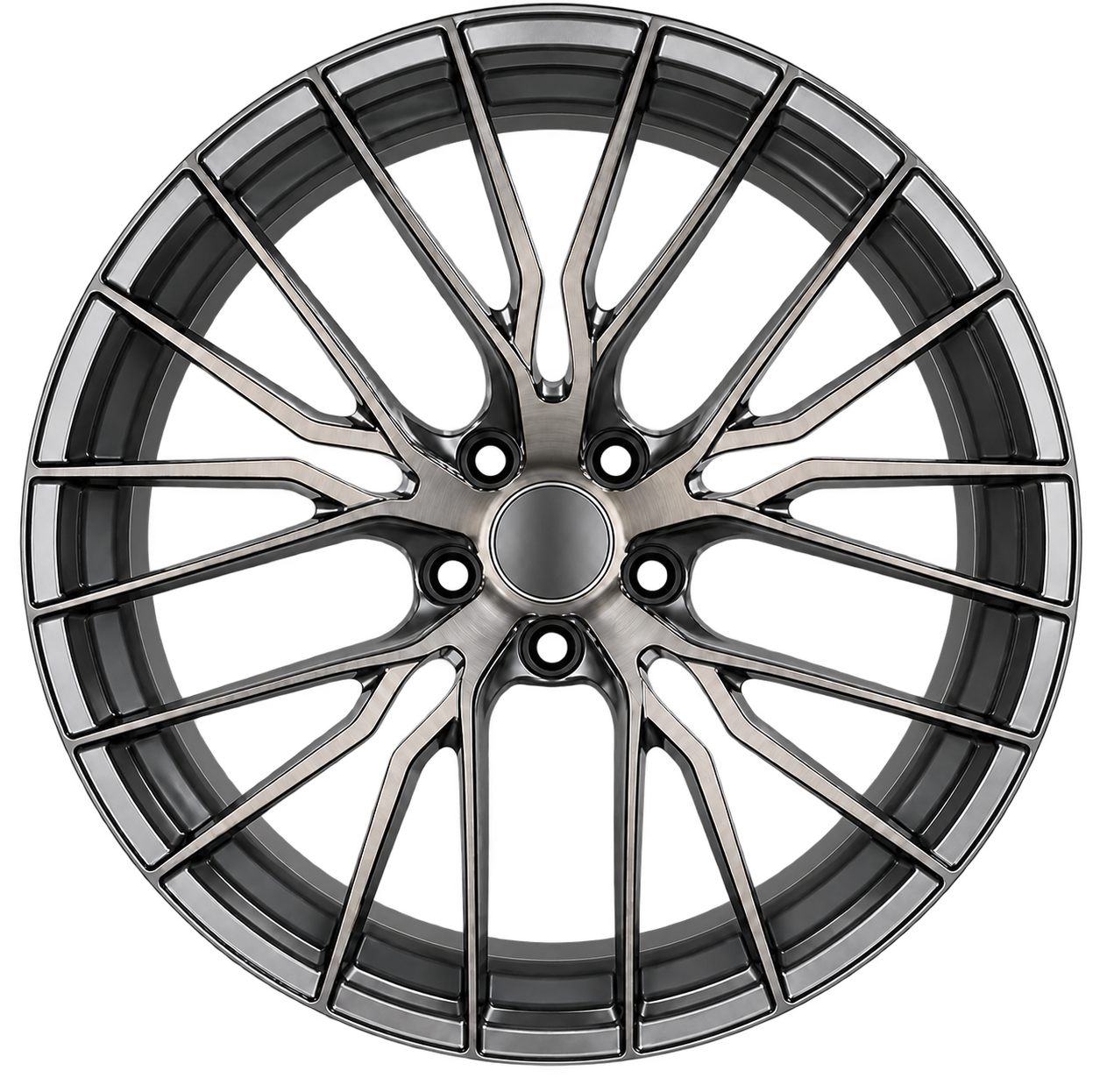 IF-NX10 forged wheel shown in a polished preview finish